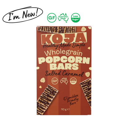 Koja - Salted Caramel Wholegrain Popcorn Bars 5x22g