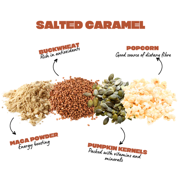 Koja - Salted Caramel Wholegrain Popcorn Bars 5x22g