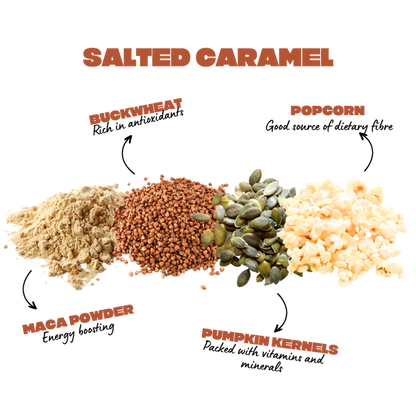 Koja - Salted Caramel Wholegrain Popcorn Bars 5x22g