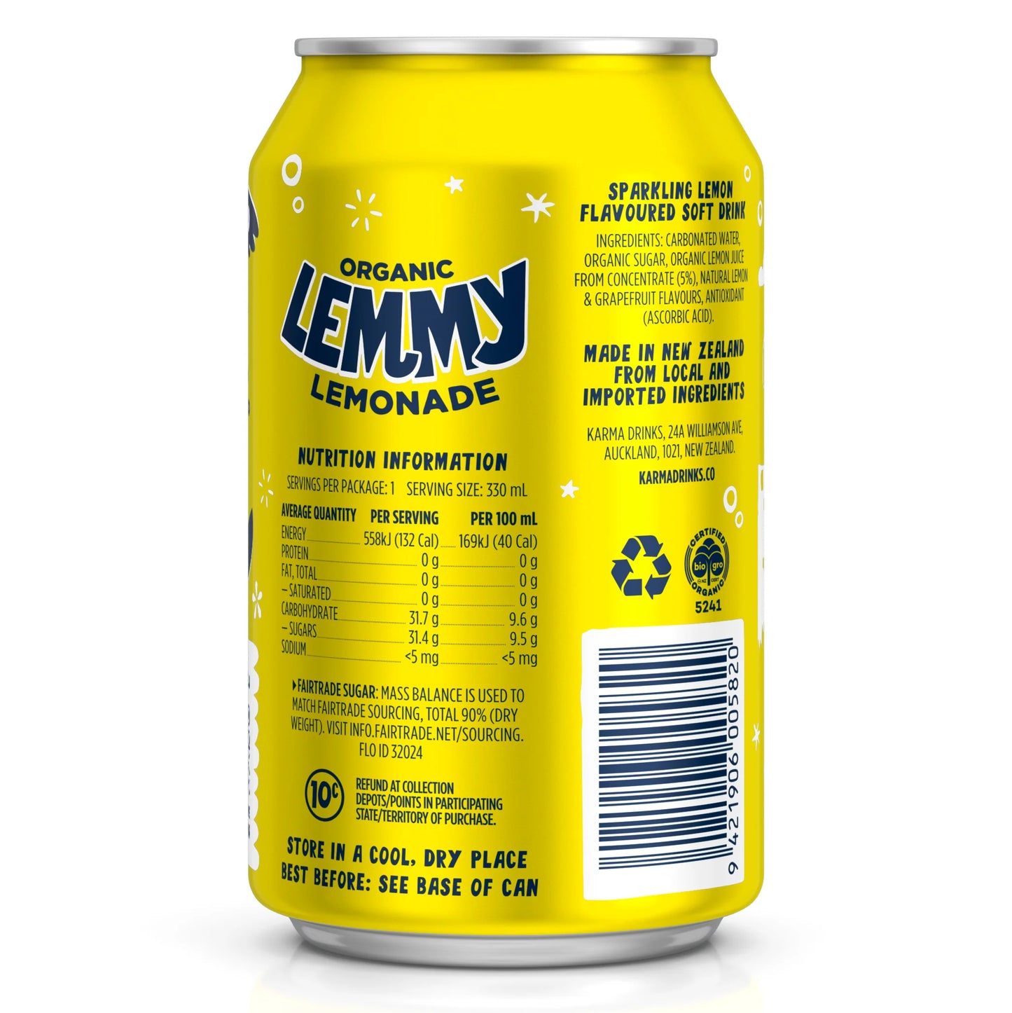 Karma Drinks - Lemmy Lemonade Can 330ml