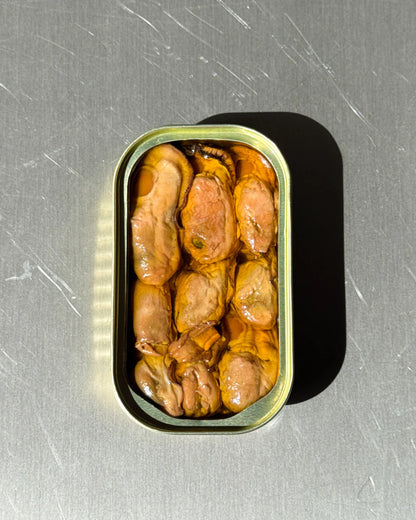 The Stock Merchant - Ocean Cultivated Smoked Pacific Oysters 85g