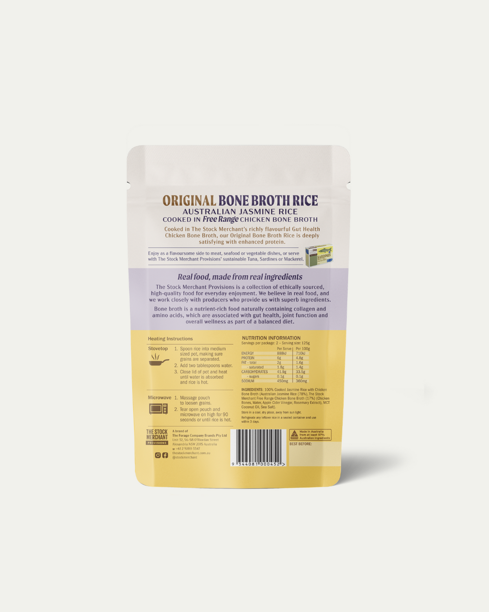 The Stock Merchant - Original Bone Broth Rice 250g