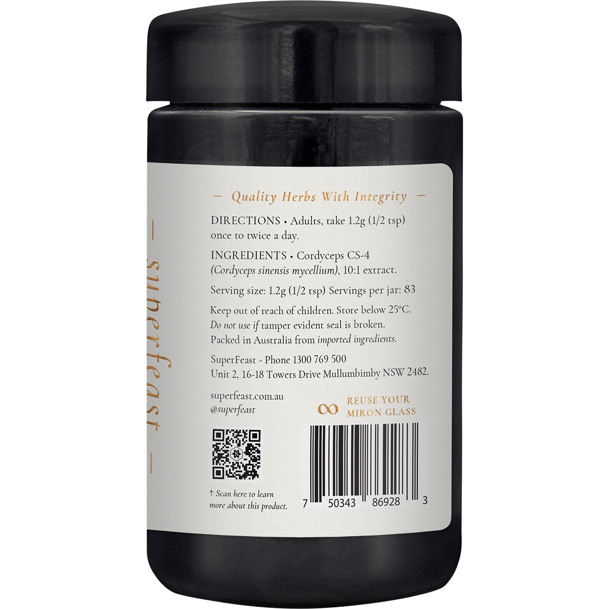 Superfeast - Cordyceps 100g