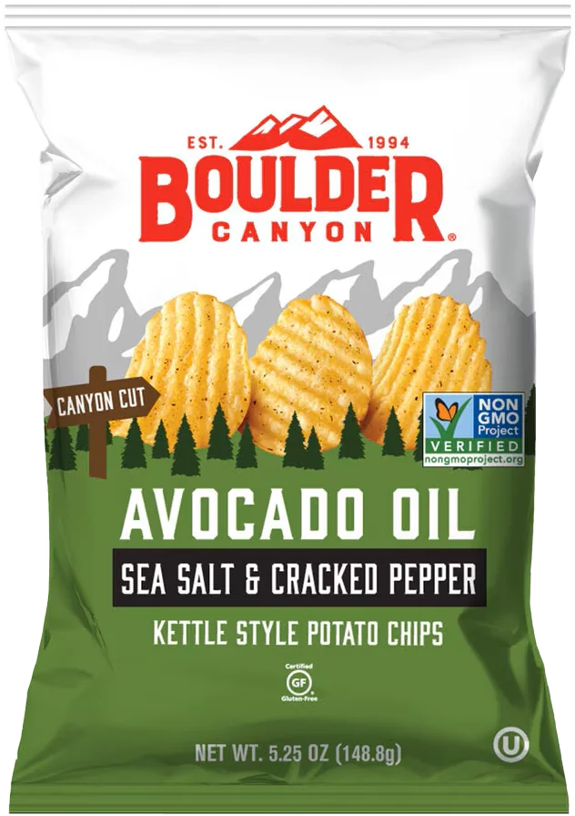 Boulder Canyon - Avocado Oil Salt and Pepper Potato Chips 148g