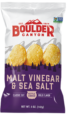 Boulder Canyon - Malt Vinegar & Sea Salt Potato Chips 142g