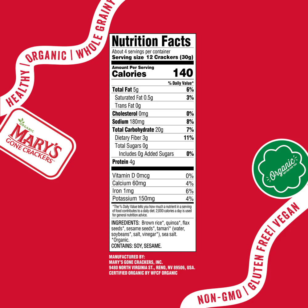 Mary's Gone Crackers - Original Crackers 184g