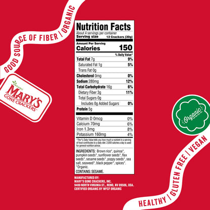 Mary's Gone Crackers - Super Seed Crackers 155g