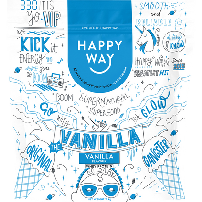 Happy Way - Whey Protein Powder Vanilla 2kg