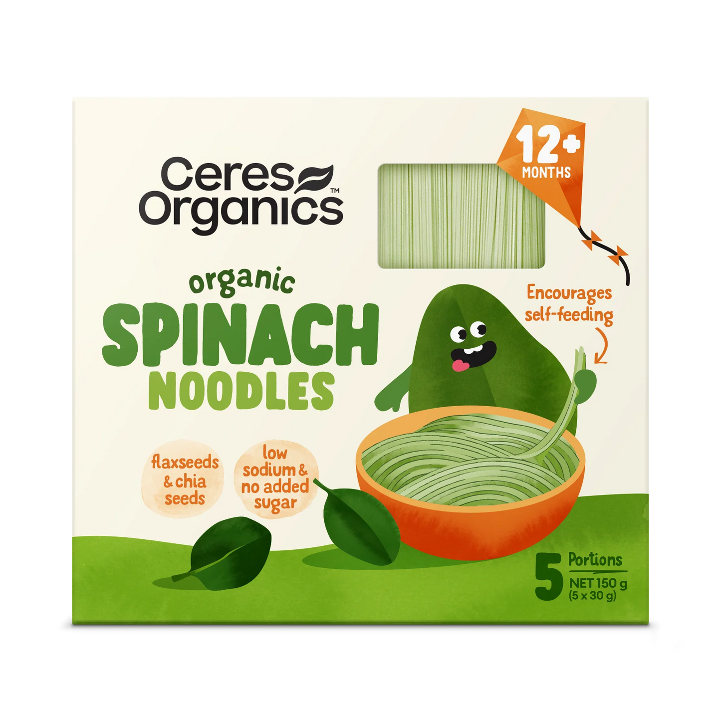 Ceres Organics - Organic Baby Vegetable Noodles, Spinach 150g