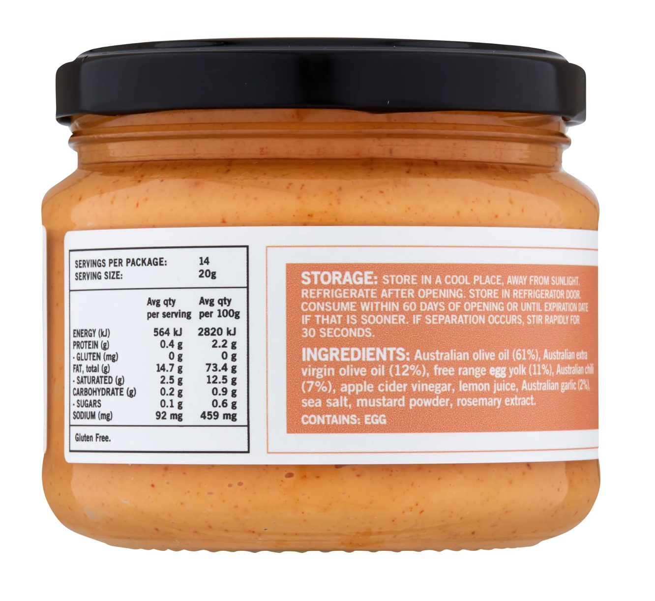 Undivided Food Co - Good Fat Chilli Mayo 280g