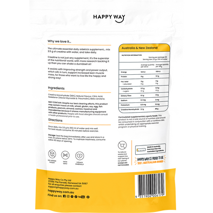 Happy Way - Creatine Powder Monohydrate Tropical 300g