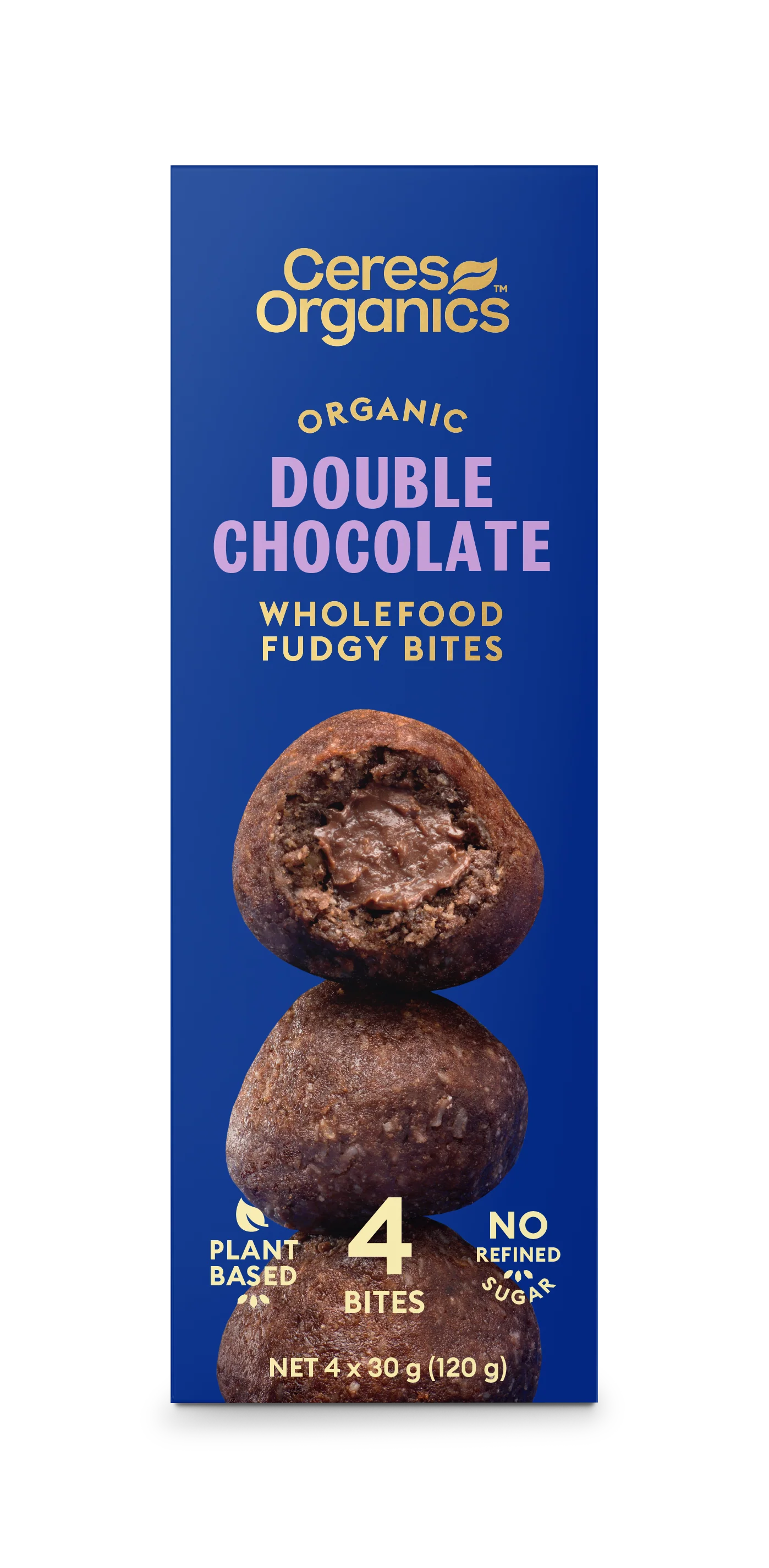 Ceres Organics - Organic Wholefood Fudgy Bites, Double Chocolate 4pk 120g