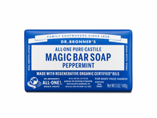 Dr Bronners - Peppermint Pure-Castile Magic Bar Soap 140g