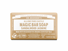 Dr Bronners - Sandalwood Jasmine Pure-Castile Magic Bar Soap 140g
