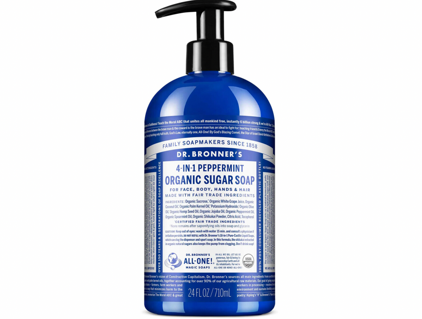 Dr Bronners - Peppermint Pump Soap 710ml