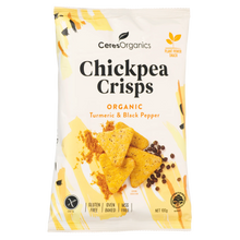 Ceres Organics - Organic Chickpea Crisps, Turmeric & Black Pepper 100g