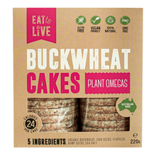 Eat to Live - Buckwheat Cakes w/ Plant Omegas 220g