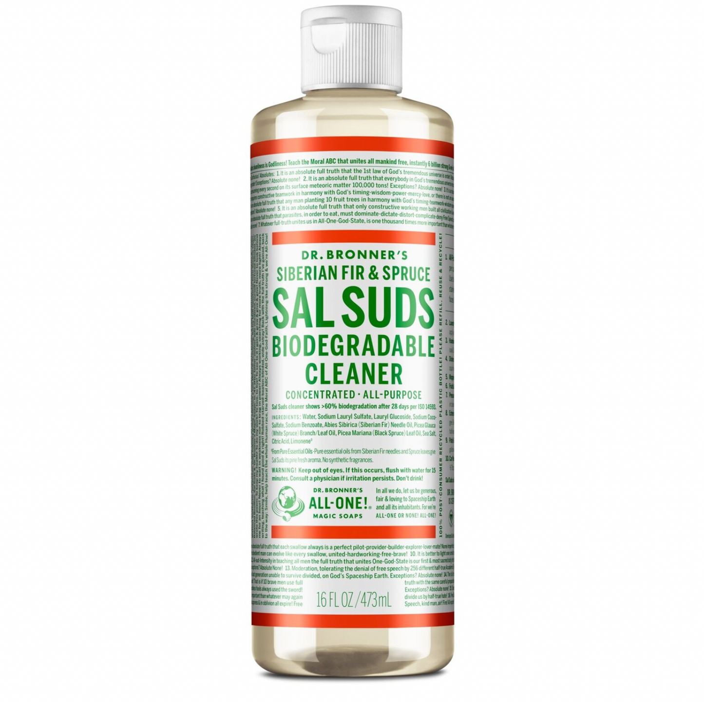 Dr Bronners - Sal Suds Biodegradable Cleaner 473ml