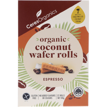 Ceres - Organic Coconut Wafer Rolls, Espresso 80g
