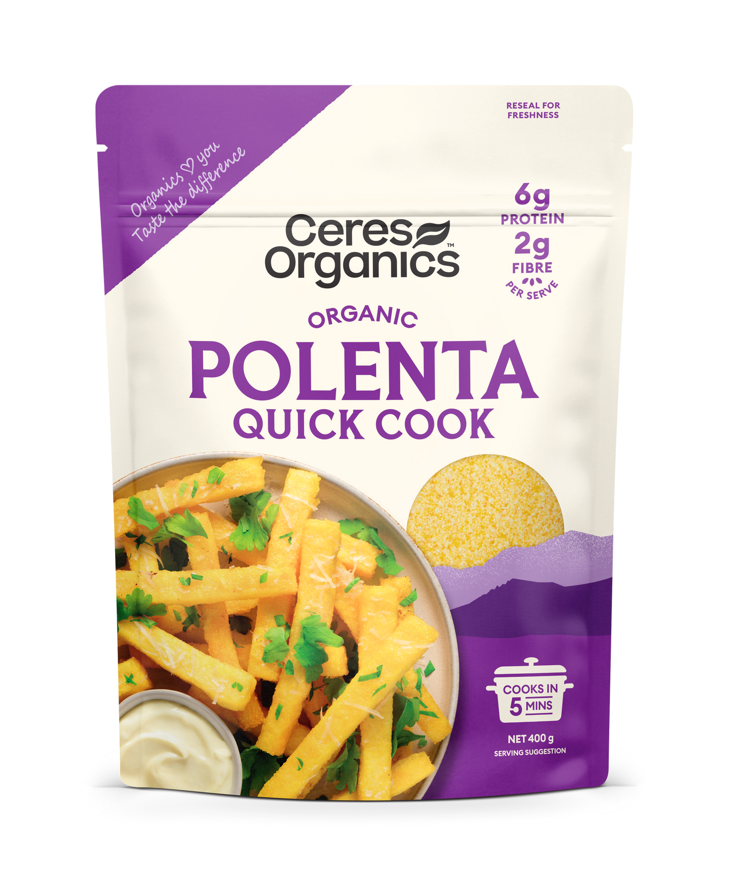 Ceres Organic - Organic Polenta, Quick Cooking 400g