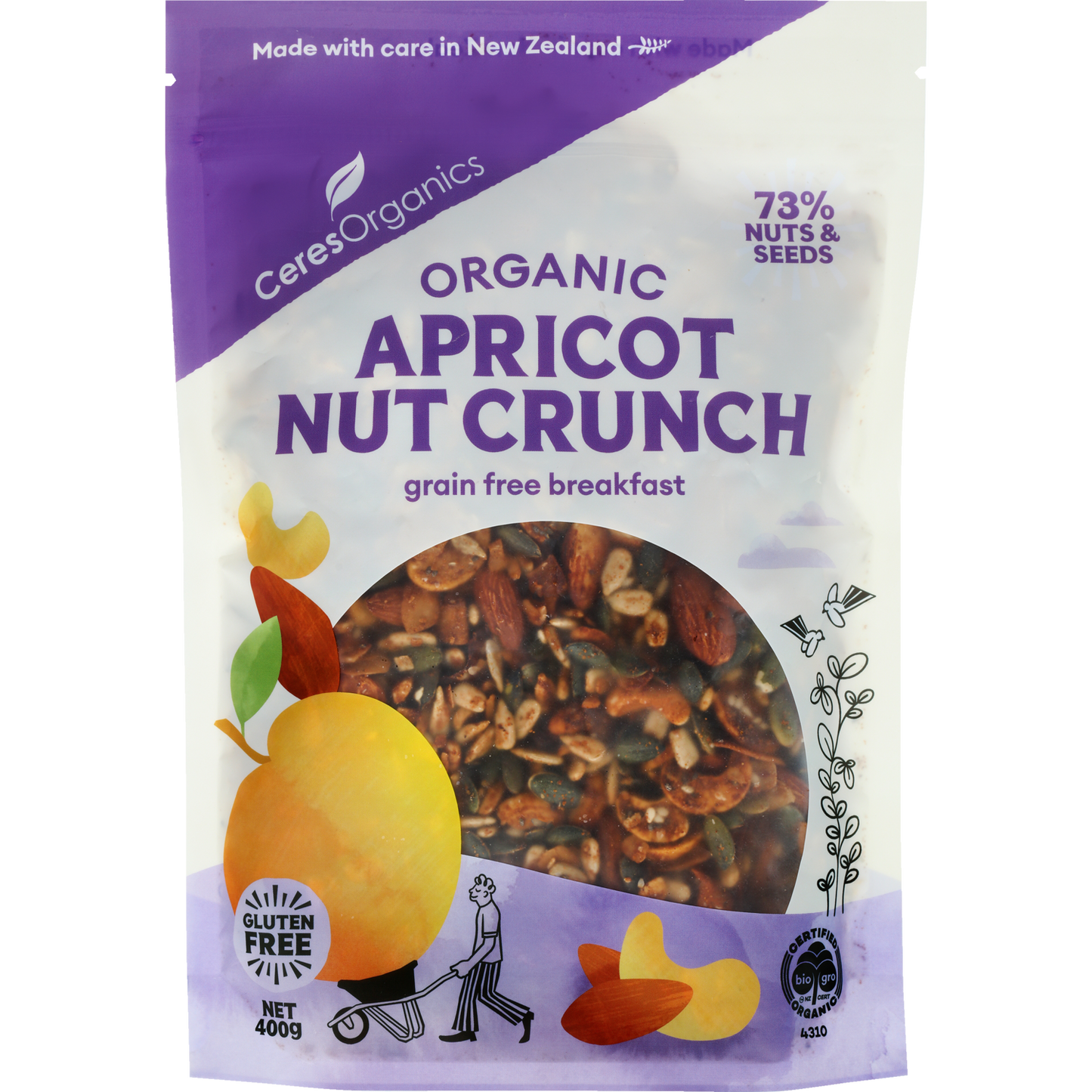 Ceres Organics - Apricot Nut Crunch Grain Free Breakfast 400g