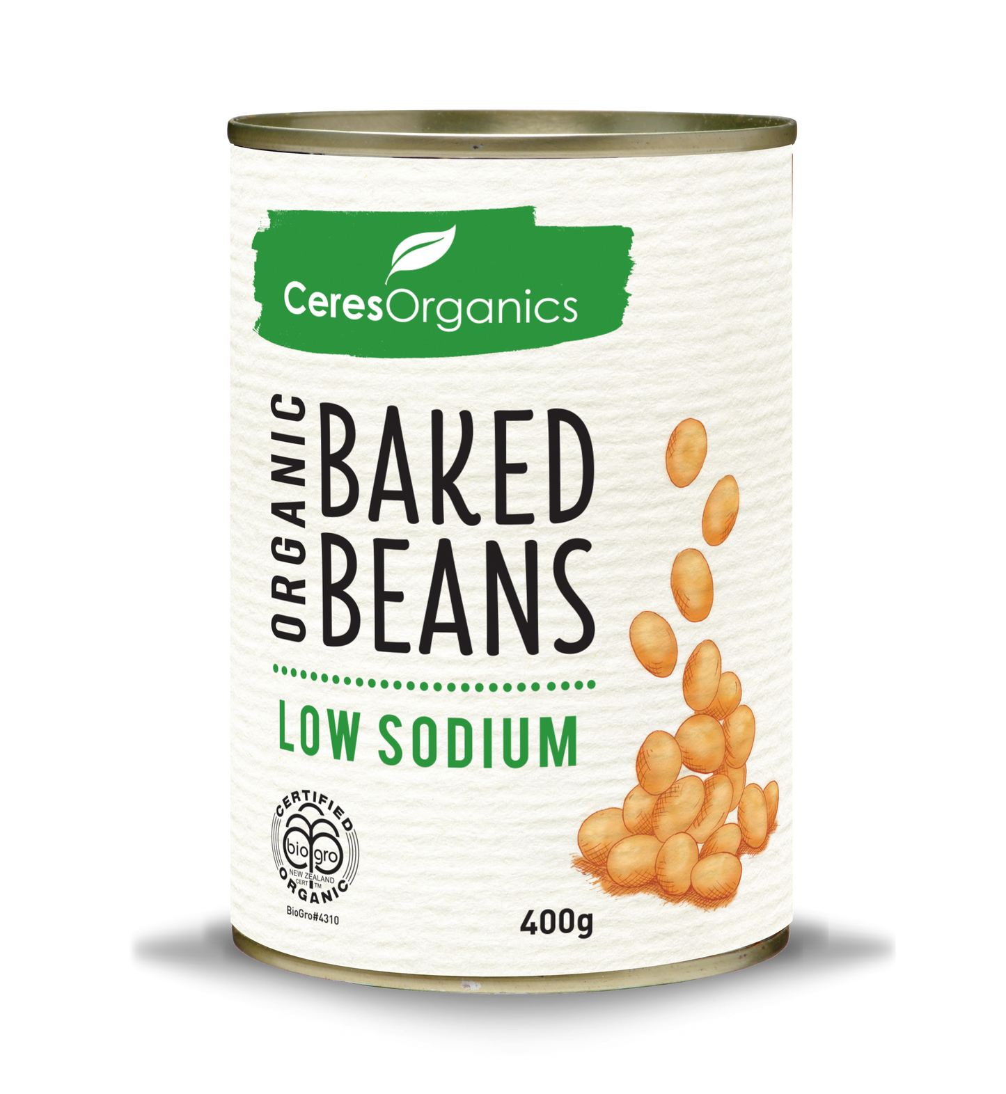Ceres Organics - Organic Baked Beans, Low Sodium 400g