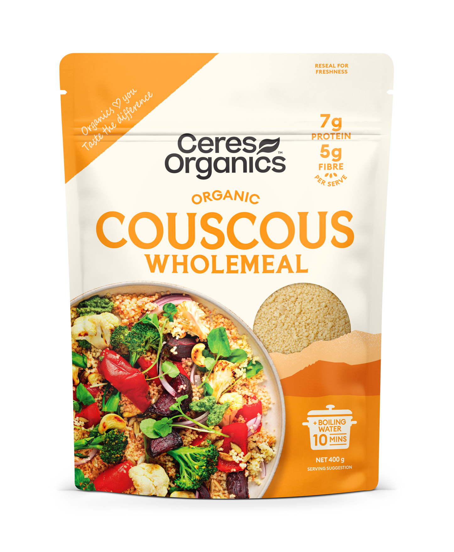 Ceres Organics - Organic Couscous, Wholemeal 400g