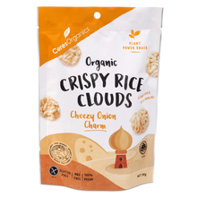Ceres Organics - Organic Crispy Rice Clouds, Cheezy Onion Charm 50g