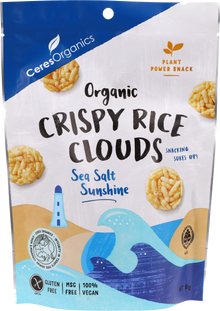 Ceres Organics - Organic Crispy Rice Clouds, Sea Salt 50g