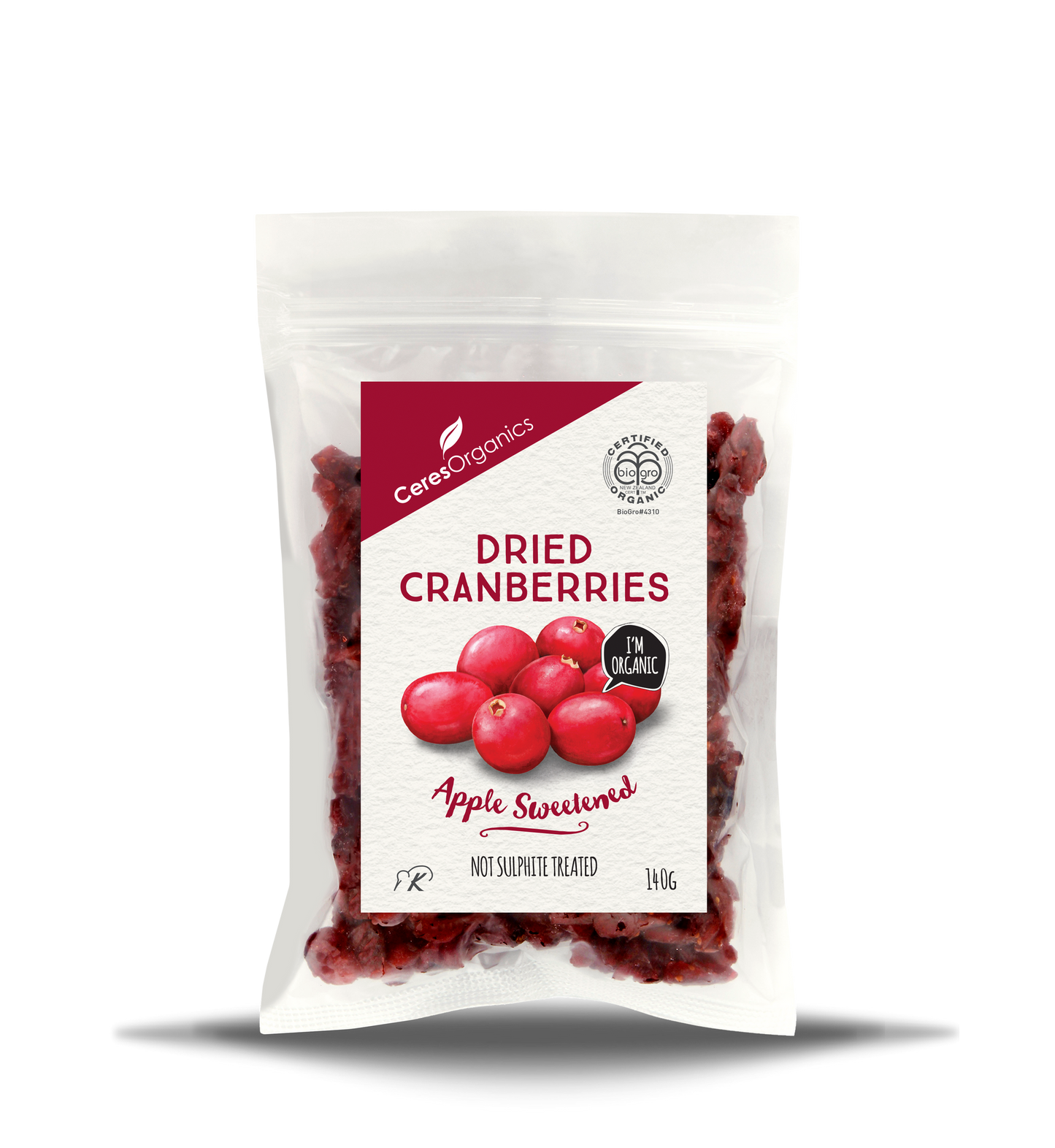 Ceres Organics - Organic Dried Cranberries 140g