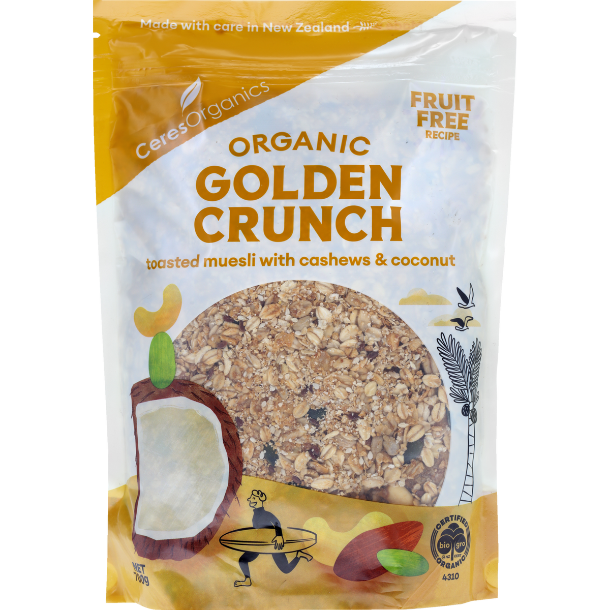 Ceres Organics - Organic Golden Crunch Muesli 700g
