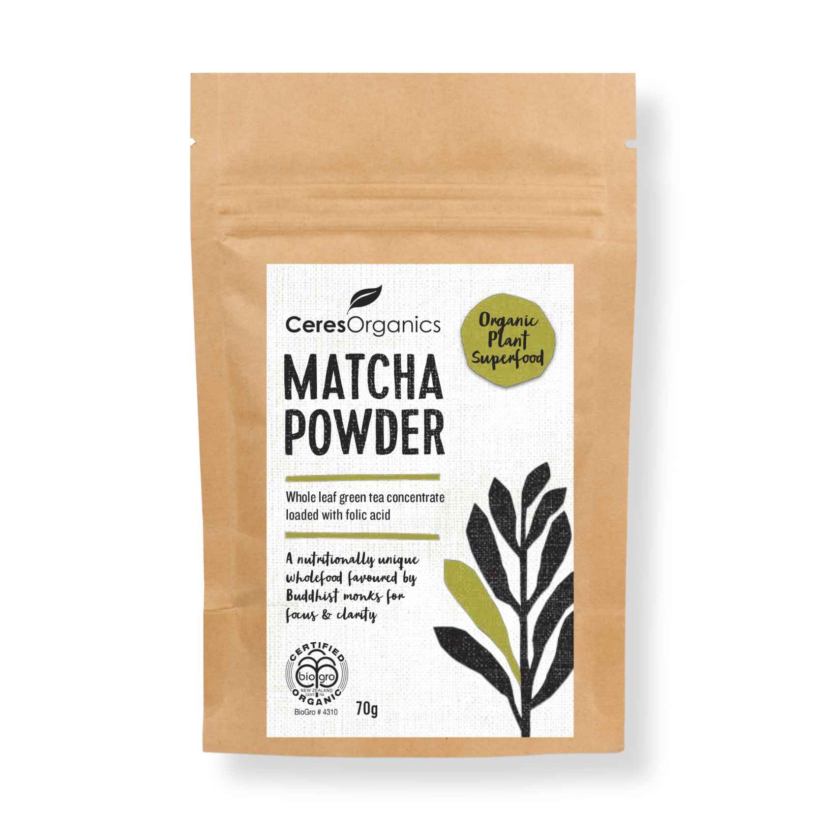 Ceres Organics - Organic Matcha Powder 70g – Wholefoods