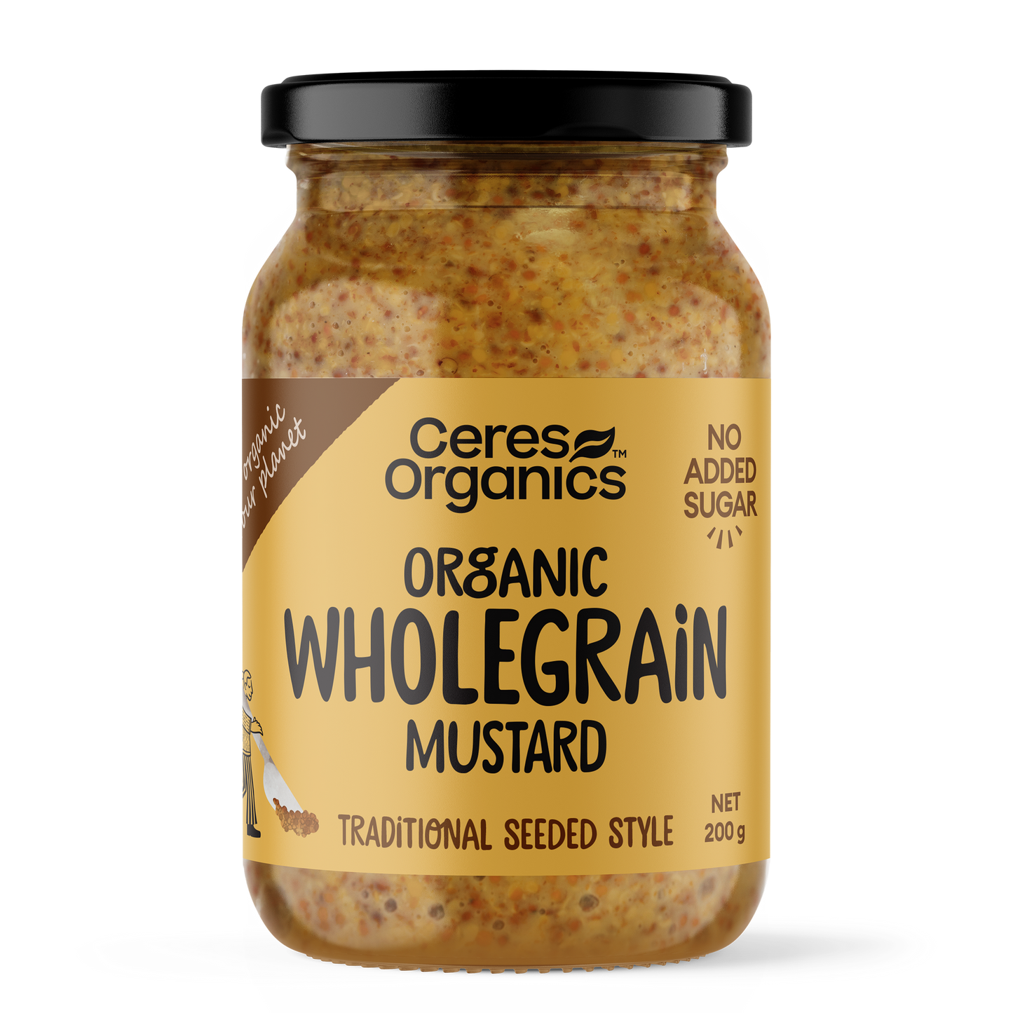 Ceres Organics - Organic Mustard, Wholegrain 200g
