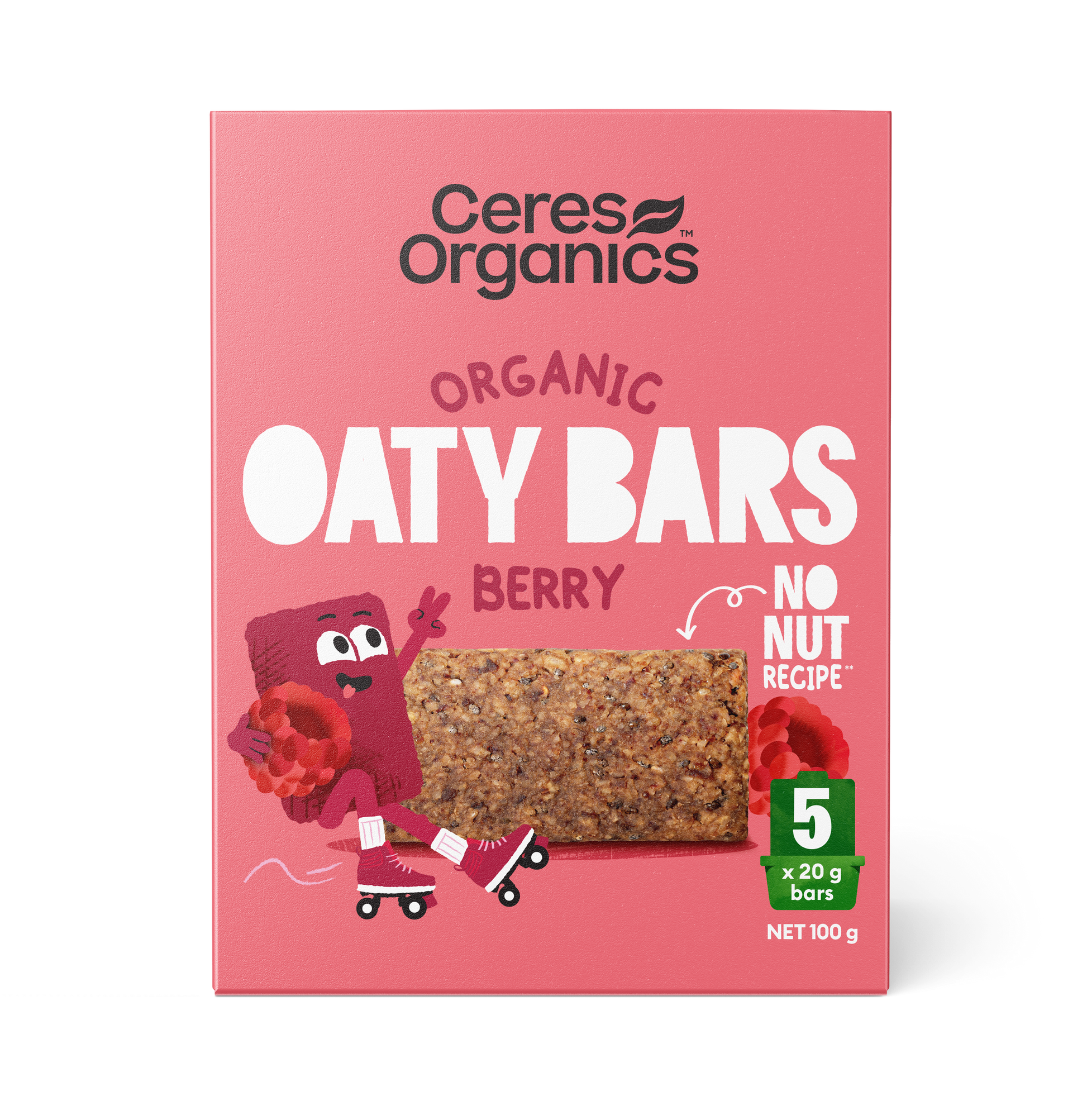 Ceres Organics - Organic Oaty Bars, Berry 5pk 100g