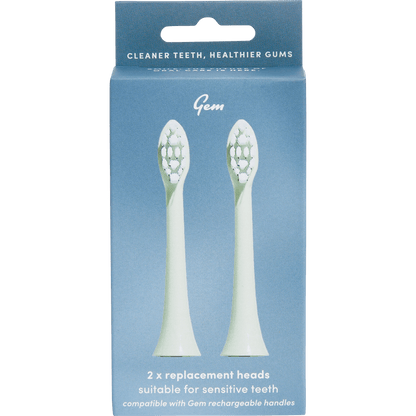GEM - Electric Toothbrush Replacement Heads Mint 2pk