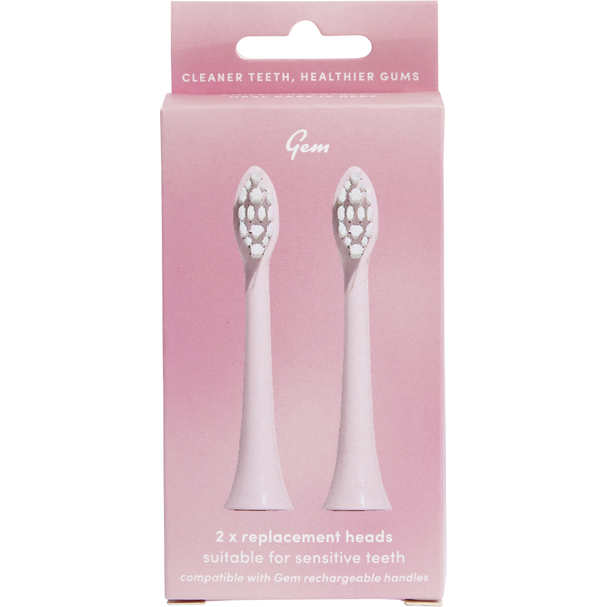 GEM - Electric Toothbrush Replacement Heads Coconut 2pk
