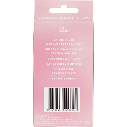 GEM - Electric Toothbrush Replacement Heads Coconut 2pk