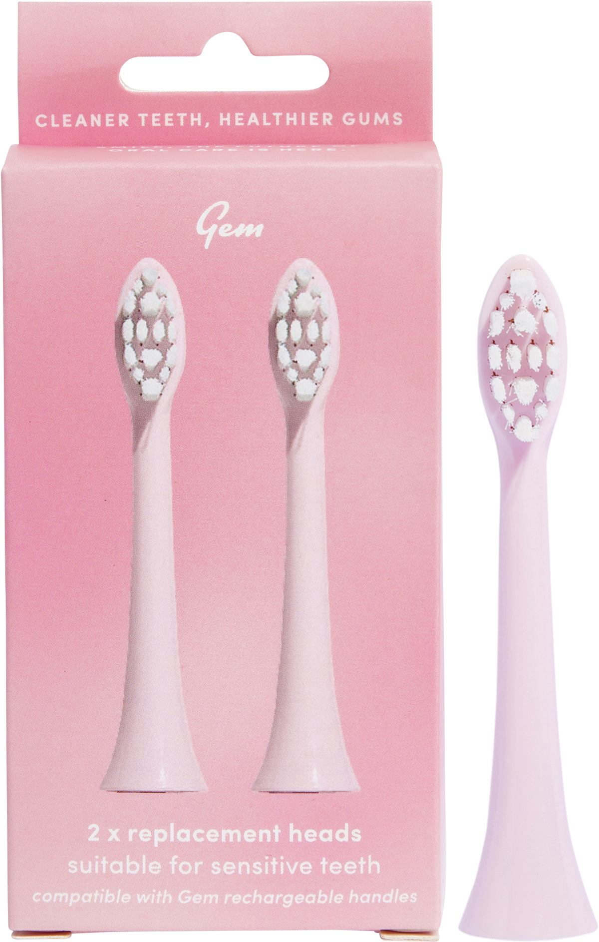 GEM - Electric Toothbrush Replacement Heads Coconut 2pk