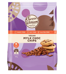 Sweet William - Mylk Choc Baking Chips G/F 200g