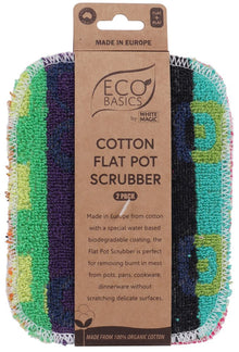 Eco Basics - Flat Pot Scrubber 2pk