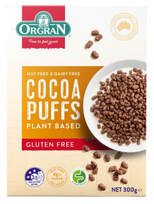 Orgran - Cocoa Puffs Plant Based Cereal G/F 300g