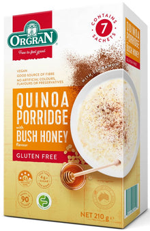Orgran - Quinoa Porridge Honey G/F (7x30g Sachets) 210g