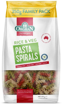 Orgran - Pasta Rice & Veg Spirals G/F 350g