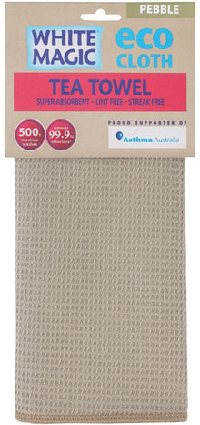 White Magic - Tea Towel Pebble Single