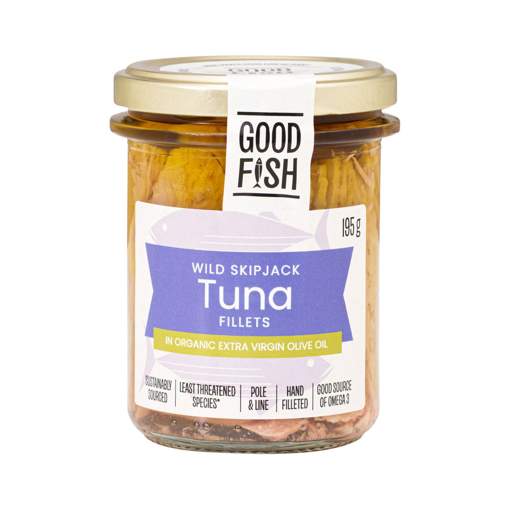 Good Fish - Skipjack Tuna in Extra Virgin Olive Oil Jar 195g