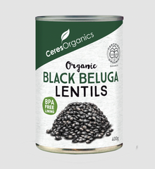 Ceres Organics - Organic Black Beluga Lentils 400g