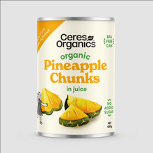 Ceres Organics - Organic Pineapple Chunks in juice 425g