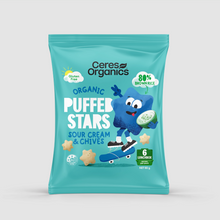 Ceres Organics - Organic Puffed Stars Sour Cream & Chives 80g