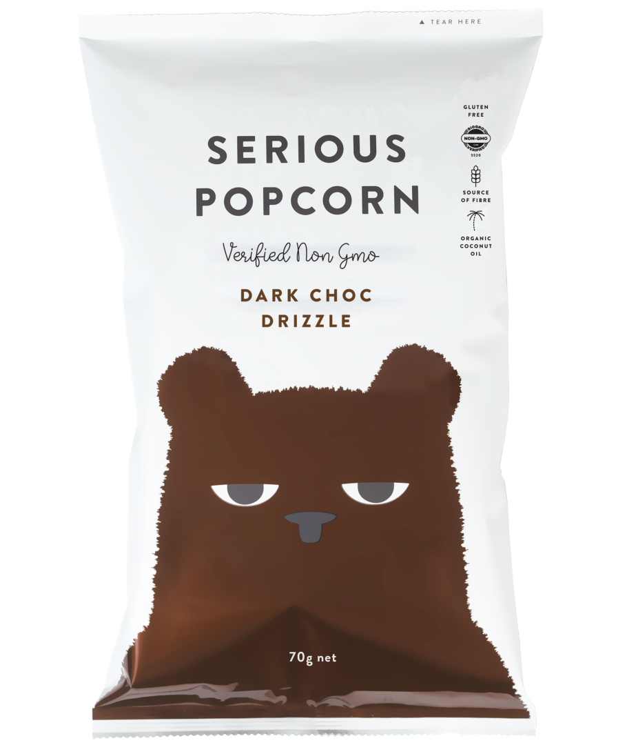 Serious - Dark Chocolate Drizzle Popcorn 70g
