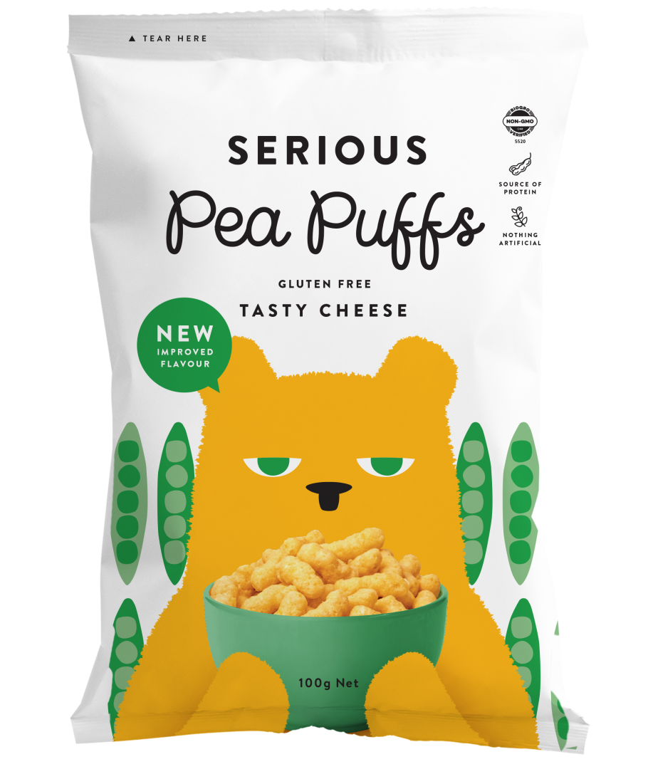 Serious - Real Cheese Pea Puffs 100g